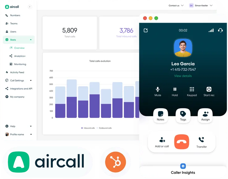 Aircall Interface
